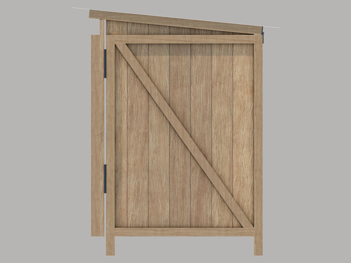 Square-on right side, mirror of the left.